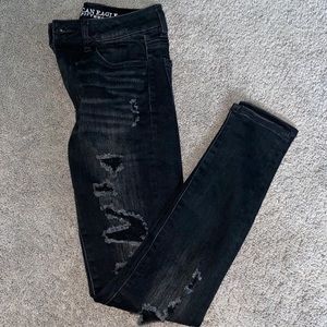 AEO ripped jeggings